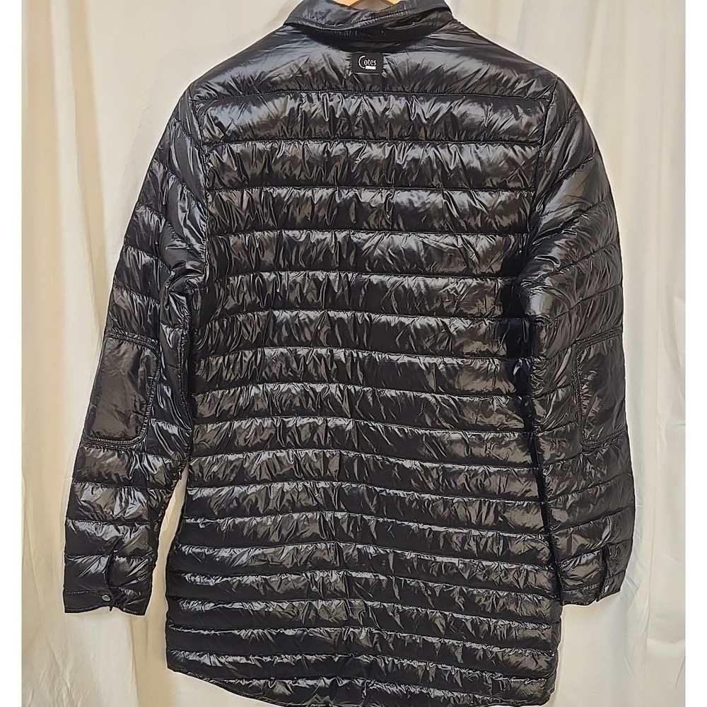 Cotes Of London The Eton Long Down‎ Shirt Lightweight Jacket  Snaps Black L - Picture 5 of 7